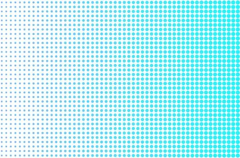 Light blue dot pattern gradient abstract background Stock Illustration