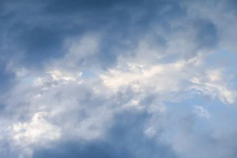 Light Blue Dramatic Clouds Texture Background Stock Photos