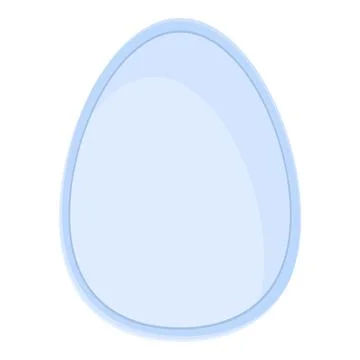 Light blue egg representing easter and new life Illustrazione stock