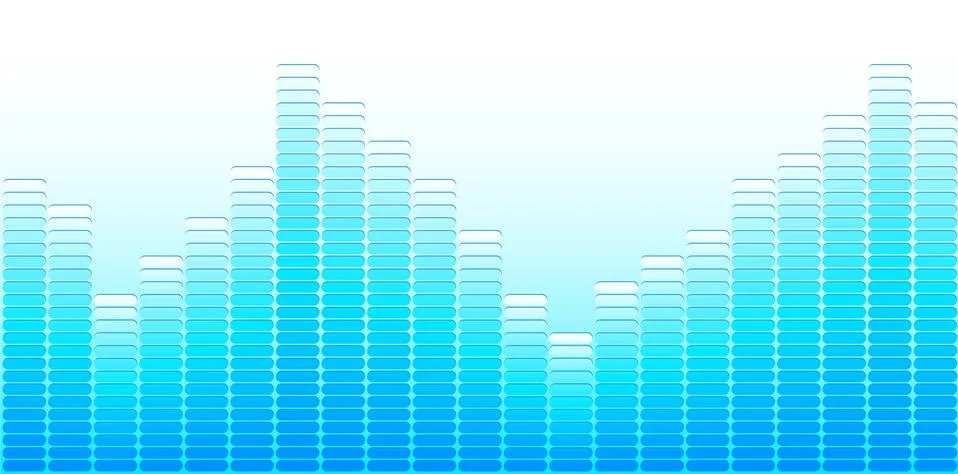 Light blue equalizer Stock Illustration