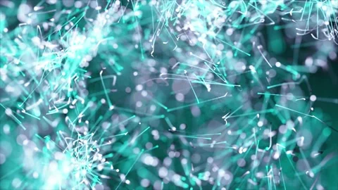 Light blue exploding particles abstract wavy pattern background Stock Footage 225789884