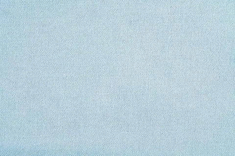 Light blue fabric texture with diagonal weave pattern Fotos Stock