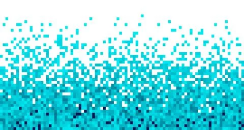 Light blue fading pixel square modern abstract background pattern vertical is Illustrazione stock