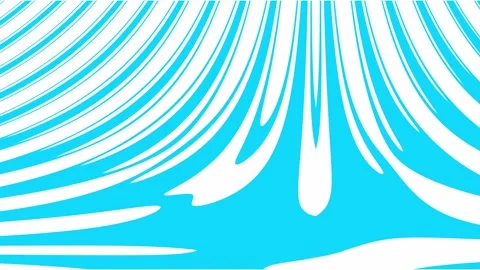 Light blue feathered waves move together to create a soft visual flow Stock-Footage 333278108