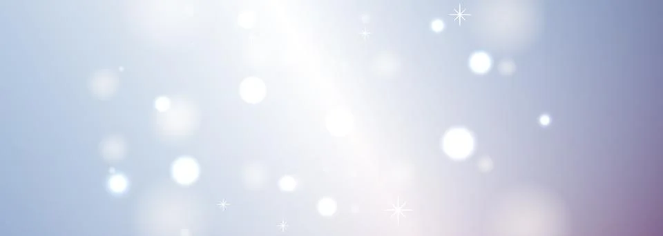Light blue festive abstract background with bokeh lights. Merry christmas and Stock Illustration
