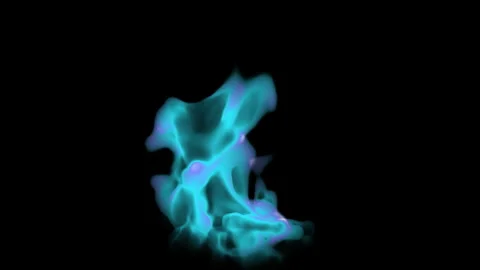 Light Blue Flame Stock Footage 327528726