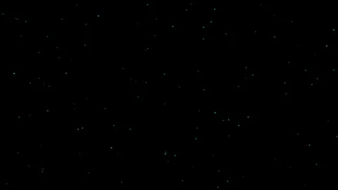 Light Blue Floating Particles on Black Background Stock Footage 333838700