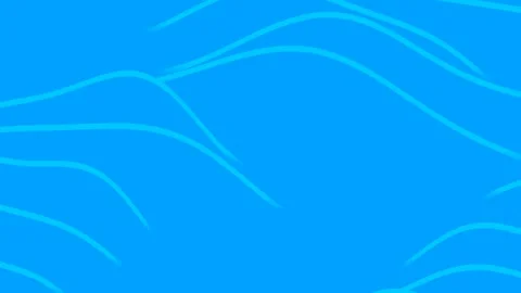 Light Blue Flowing Wave Lines on Soft Background – Calming Motion Loop 4K Video stock 330329843