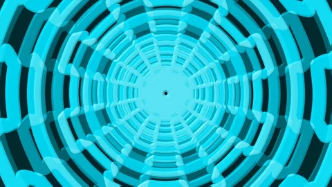 Light Blue Gear Shape Zoom Stock Footage 100386977