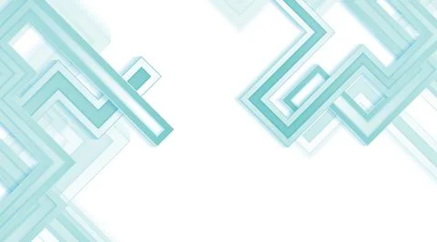Light blue geometric layered curved stripe abstract tech background Stock Illustration