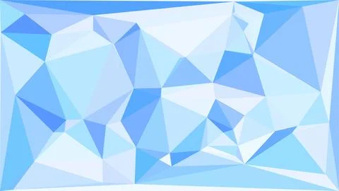 Light blue geometric low poly abstract background with triangular shapes Stock Illustration