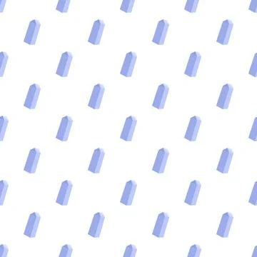 Light blue geometric prisms seamless pattern background Illustrazione stock