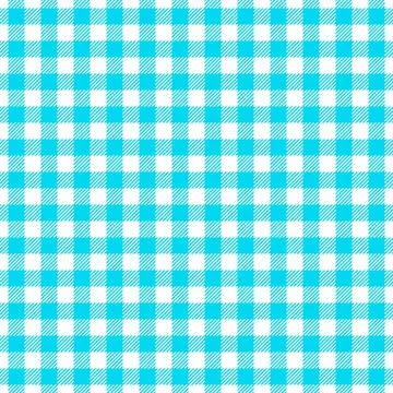 Light blue gingham check seamless pattern Stock Illustration