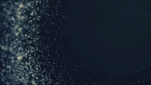 Light blue glitter particles with spotlight and blurred background Stock-Footage 247442583