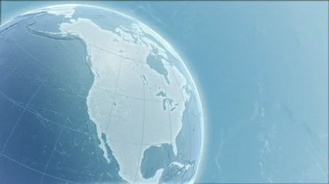 Light Blue Globe HD Vídeo Stock 328332