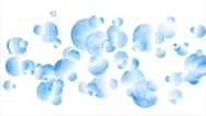 Light Blue Glossy Circles Abstract Tech Motion Background Stock Footage