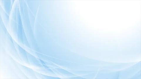 Light blue glossy smooth waves abstract elegant motion background Stock Footage 250345353
