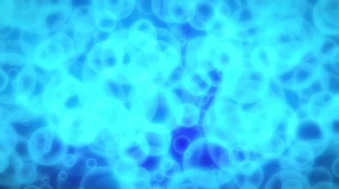 Light Blue Glowing Circles Abstract Background Loop 1 Stock Footage 45243742