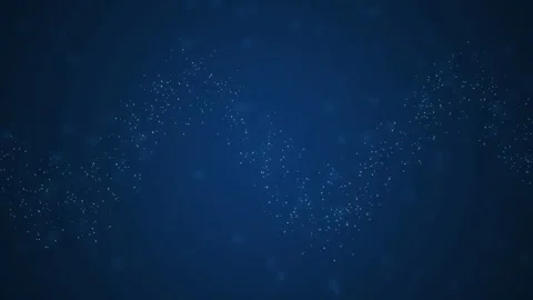 Light blue glowing particles flow in a continuous winding wave Stock Footage 340877365