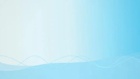 Light blue gradient background with flowing wave shapes and white curves Stock Footage 340877358