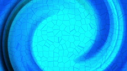 Light blue gradient background mosaic pattern swirling circularly. Stock Footage 286124189
