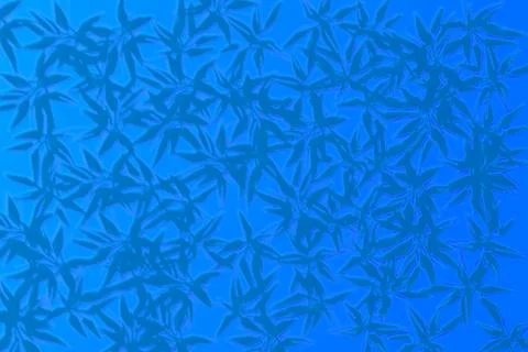 Light blue gradient leaves pattern decoration Stock Illustration