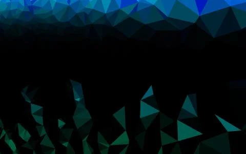 Light Blue, Green vector abstract polygonal texture. Stock Illustration