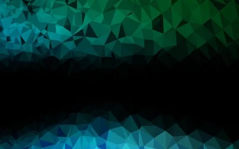 Light Blue, Green vector abstract polygonal layout. Stock Illustration