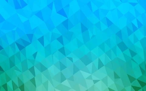 Light Blue, Green vector abstract mosaic pattern. Stock Illustration