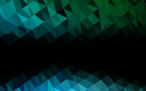 Light Blue, Green vector abstract polygonal cover. イラスト素材