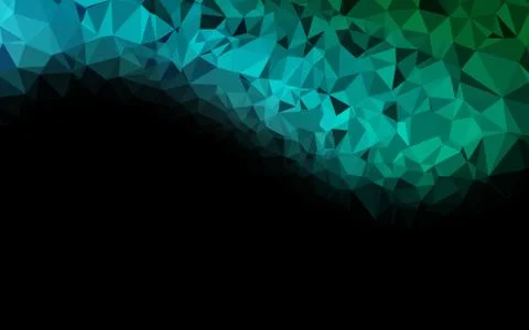 Light Blue, Green vector abstract polygonal layout. Illustrazione stock