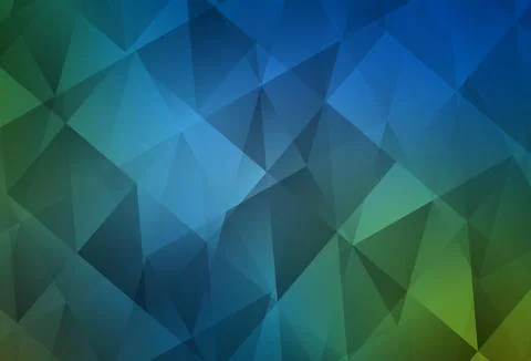 Light Blue, Green vector abstract mosaic background. Stock Illustration