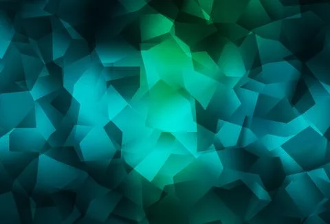 Light Blue, Green vector abstract mosaic pattern. Stock Illustration