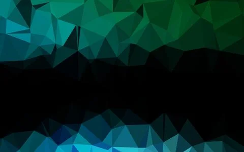 Light Blue, Green vector abstract polygonal cover. Stock Illustration