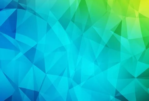 Light Blue, Green vector abstract mosaic background. Stock Illustration