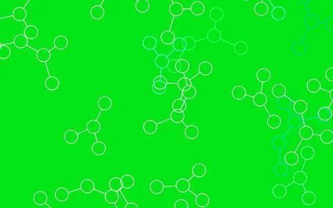 Light Blue, Green vector backdrop with artificial intelligence data. Illustrazione stock