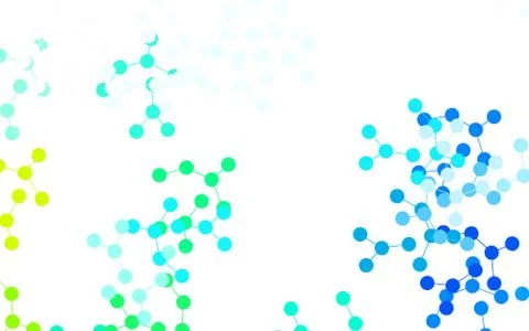 Light Blue, Green vector backdrop with artificial intelligence data. Stock Illustration