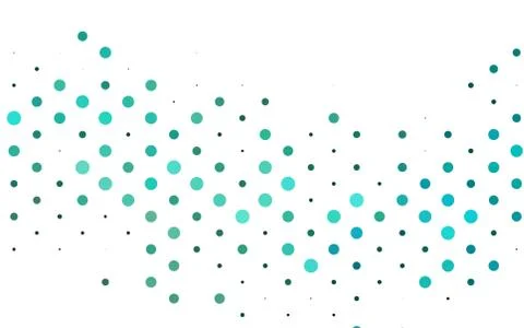 Light Blue, Green vector backdrop with dots. Stock Illustration