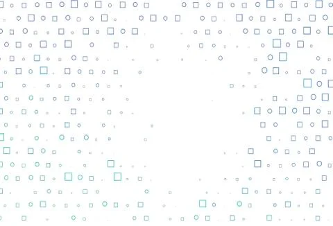 Light Blue, Green vector backdrop with dots, spots, cubes. Illustrazione stock