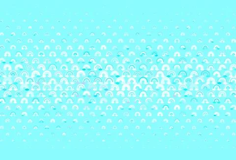 Light Blue, Green vector backdrop with rainbows, clouds. Stock Illustration