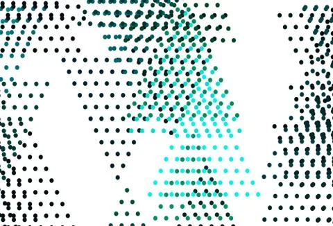 Light Blue, Green vector backdrop with lines, circles. Stock Illustration