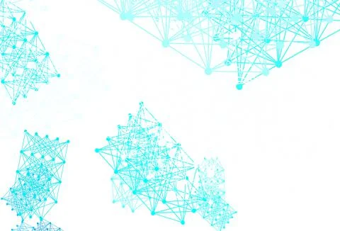 Light Blue, Green vector backdrop with artificial intelligence data. Stock Illustration