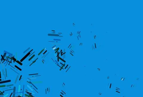 Light Blue, Green vector backdrop with long lines. 스톡 일러스트