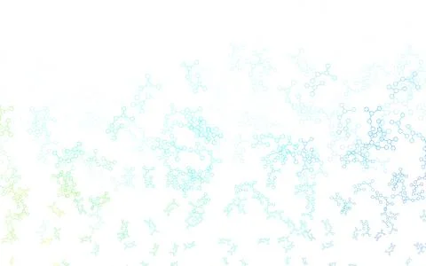 Light Blue, Green vector backdrop with artificial intelligence data. Stock Illustration