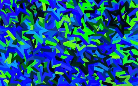 Light Blue, Green vector backdrop with small and big stars. Stock Illustration