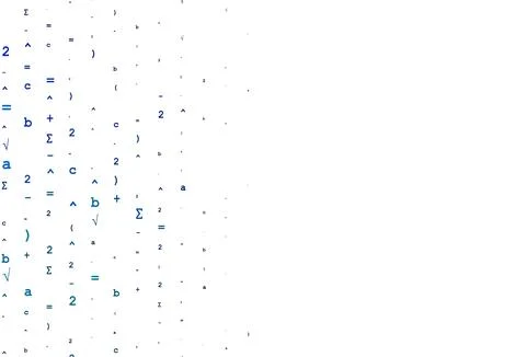 Light Blue, Green vector backdrop with algebra elements. Illustrazione stock