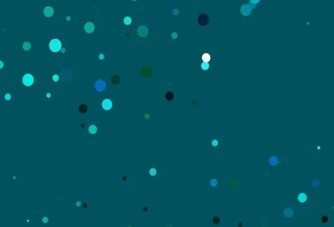 Light Blue, Green vector background with bubbles. Stock Illustration
