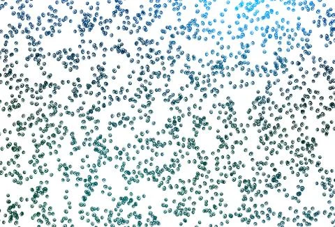Light Blue, Green vector background with bubbles. Stock Illustration