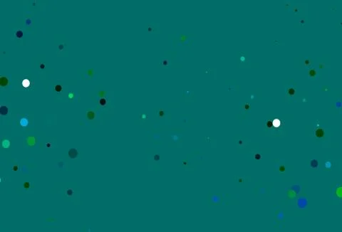 Light Blue, Green vector background with bubbles. Illustrazione stock