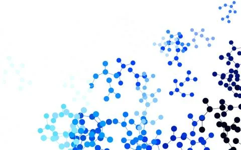 Light Blue, Green vector background with forms of artificial intelligence. Ilustración de archivo